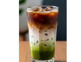 Ice Dirty Matcha Latte